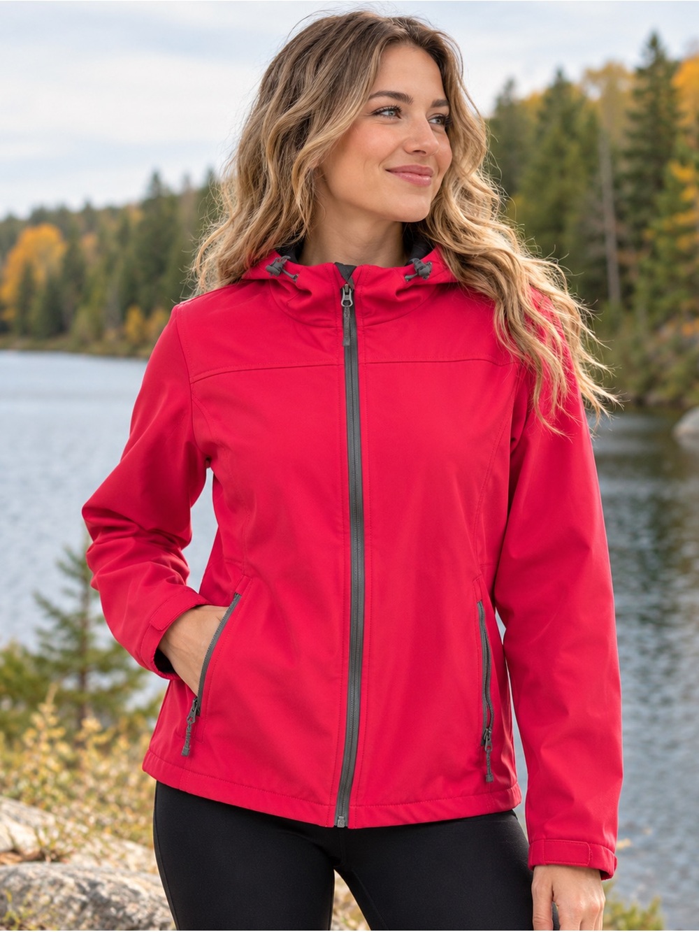 🍁🍁Athletic works size large, pink, semi waterproof jacket